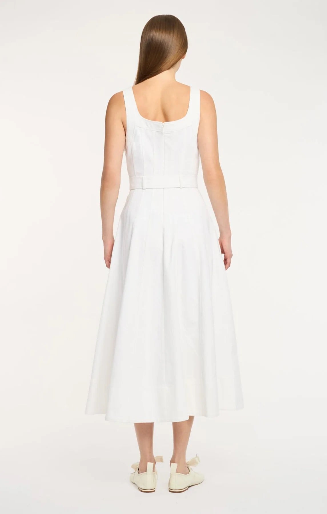 Cinq à Sept - Women - White Denim Cambree Dress