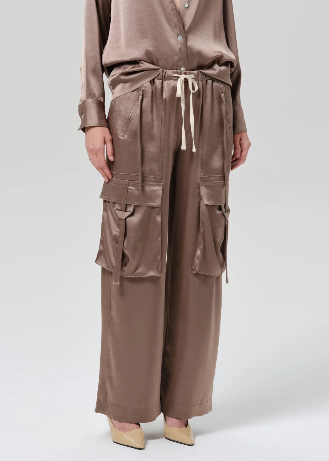 Citizens of Humanity - Women - Cocoa Andira Japanese Hammered Satin Pull On Pant