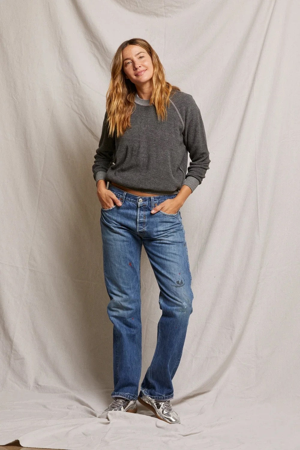 Perfect White Tee - Women - Dark Heather Grey Ziggy