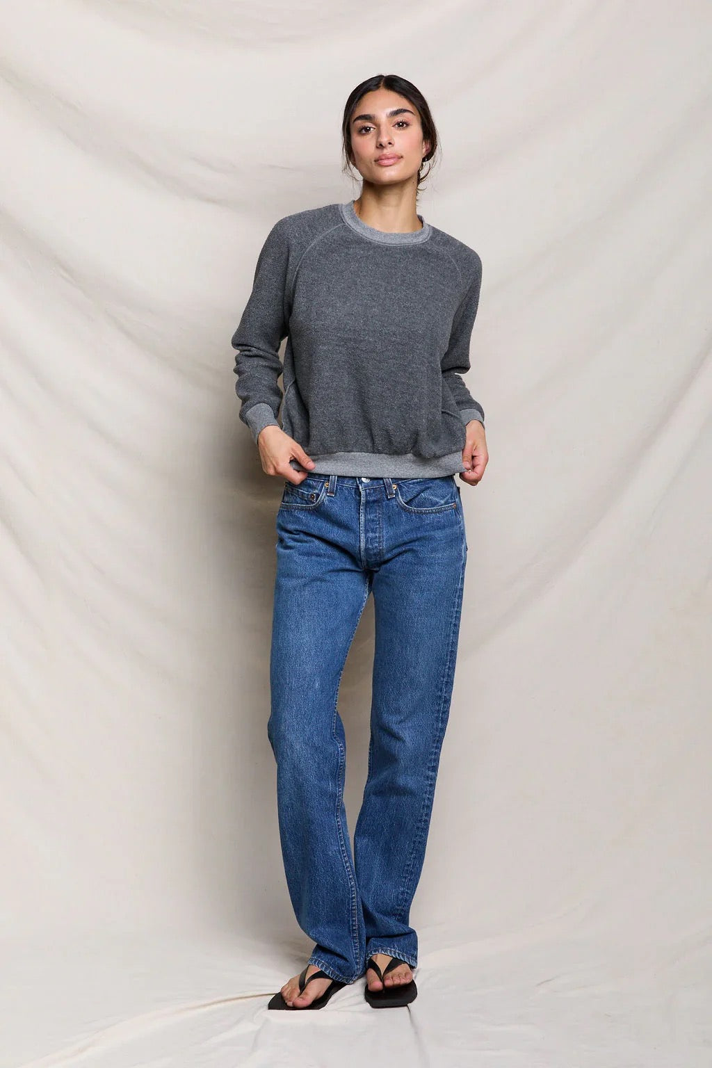 Perfect White Tee - Women - Dark Heather Grey Ziggy