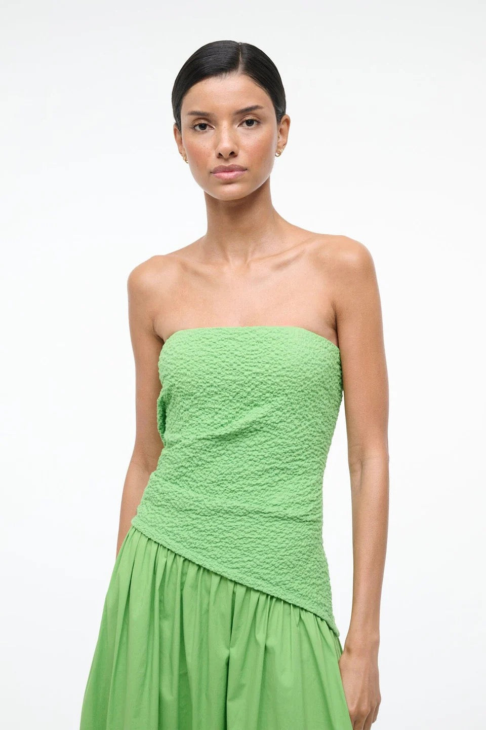 Staud  - Women - Nia Dress In Sprout and White