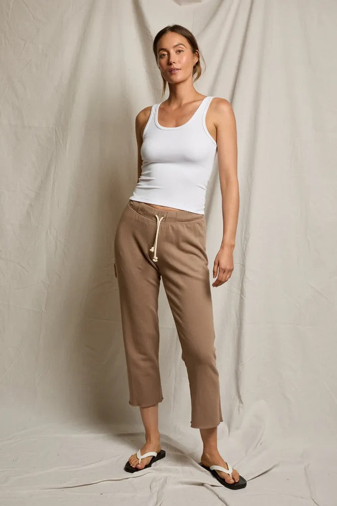 Perfect White Tee - Women - White/Navy London Rib Tank