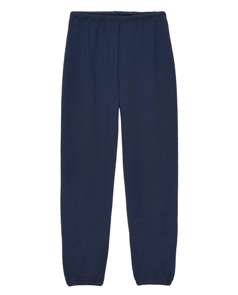 The Great - Women - Navy Fleece Stadium Sweatpant