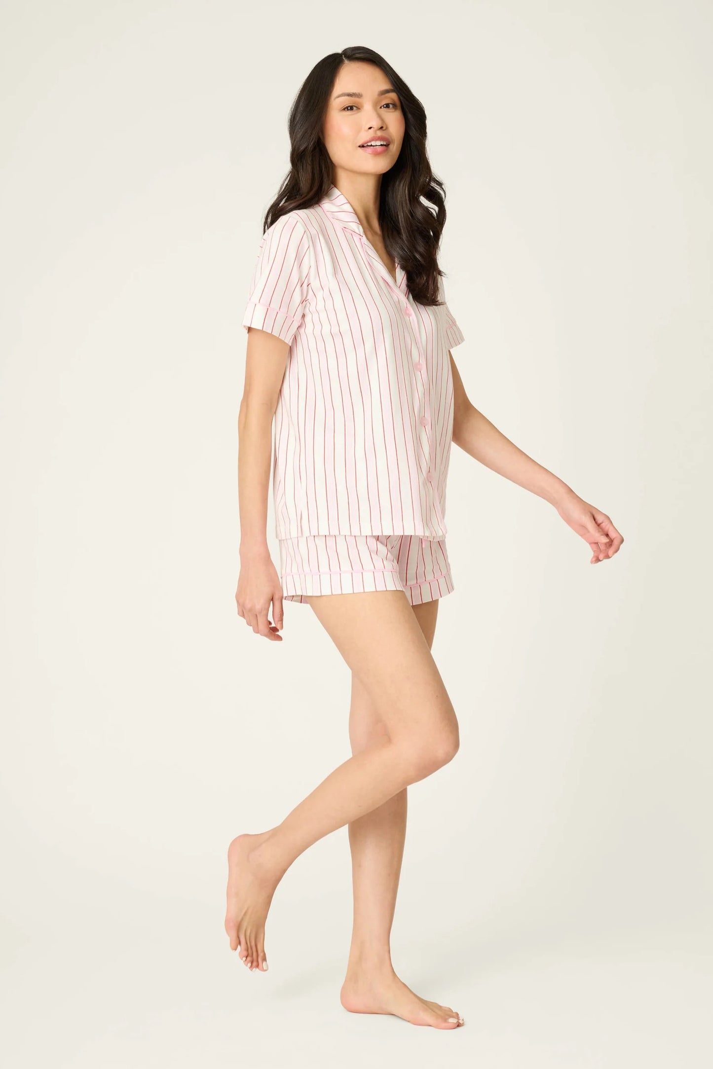 P.J. Salvage - Women - Feeling Love Striped 3-Piece PJ Set