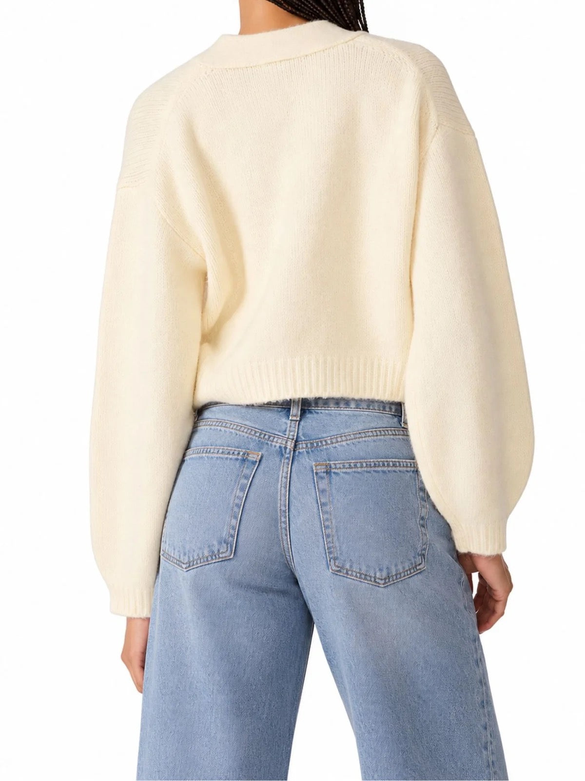 Steve Madden - Women - Mica V-Neck Cropped Cardigan Sweater