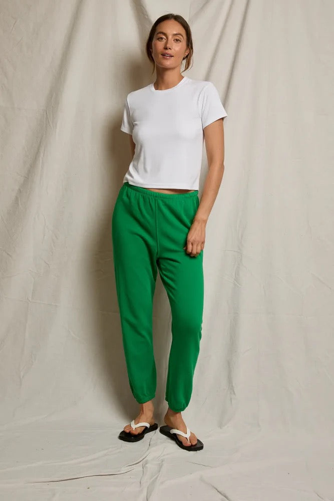 Perfect White Tee - Women- White Fitz Rib Crewneck Tee