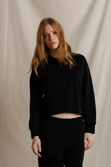 Perfect White Tee - Women - Black Nell Pureform Raglan Sweatshirt