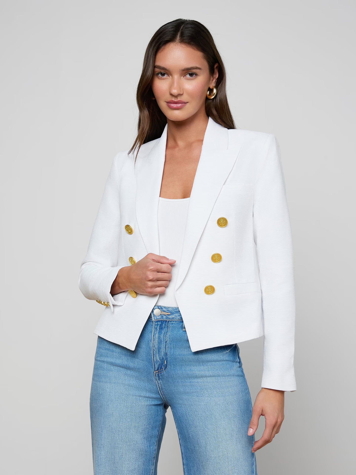 L'AGENCE - Women - White Brooke Blazer