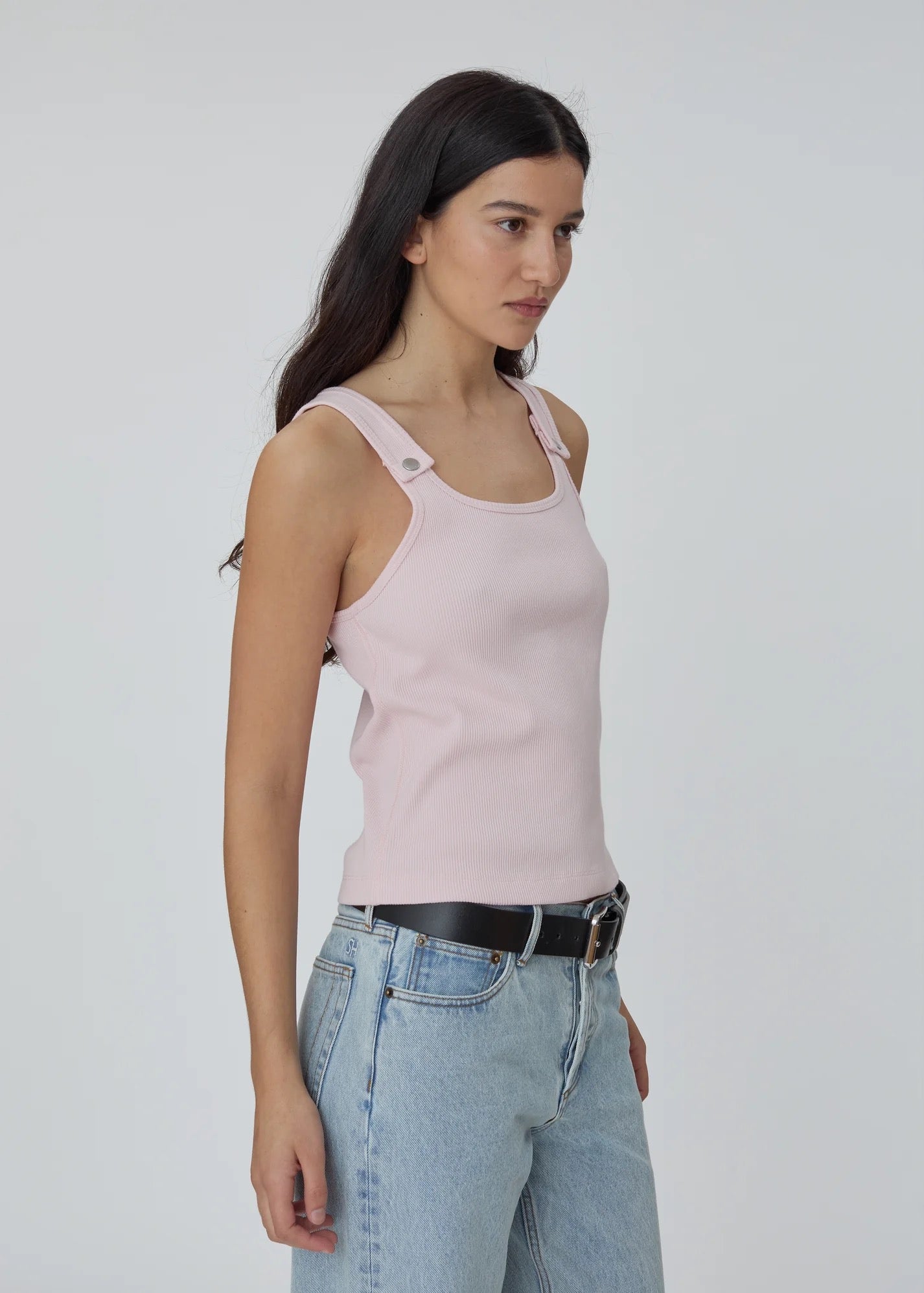 Still Here - Women - Milk & Pink Snap Tank