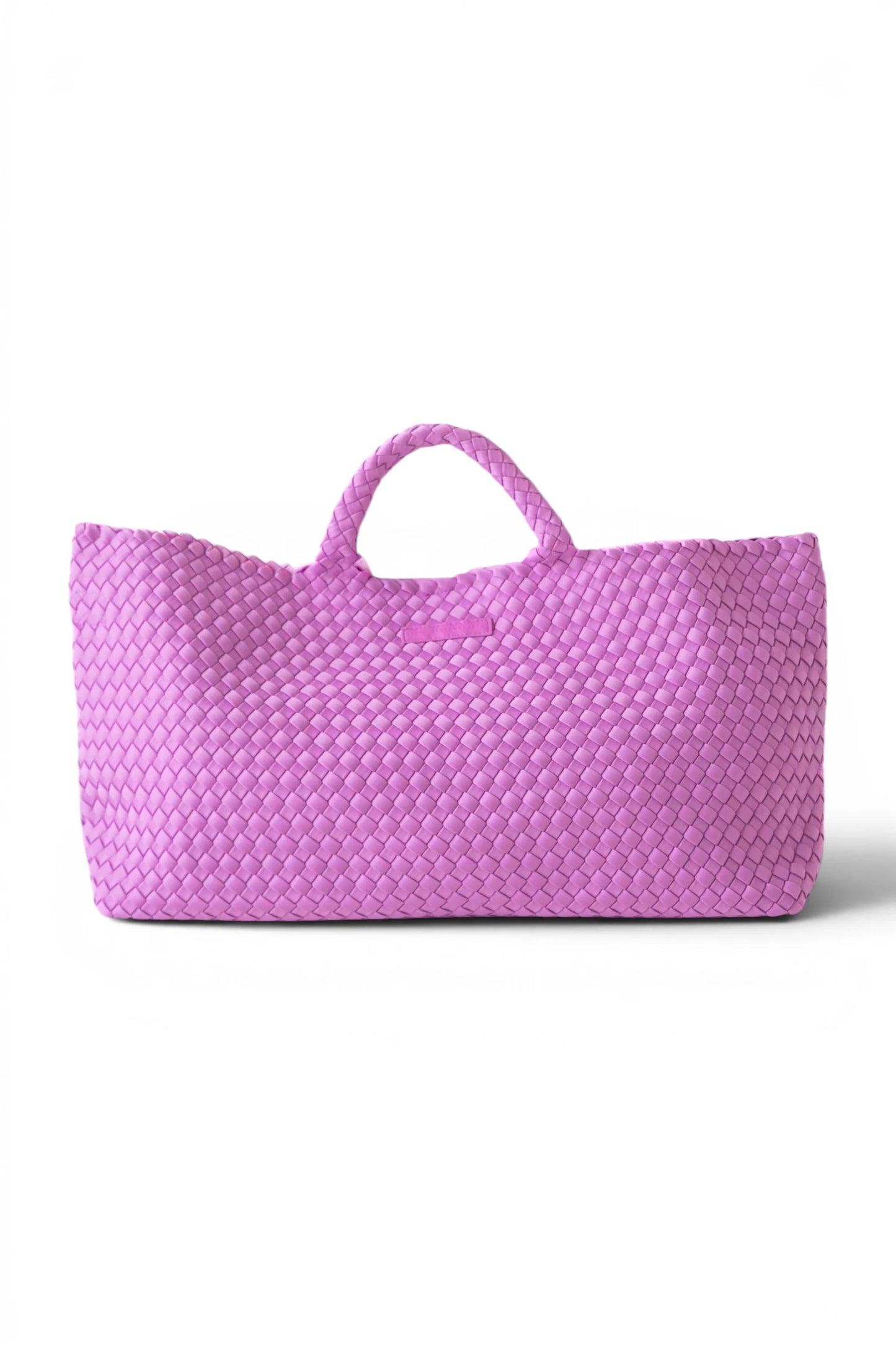 Peace Love Mahjong - Orchid Mahjong Bag - Woven Carryall with Tile Pouch