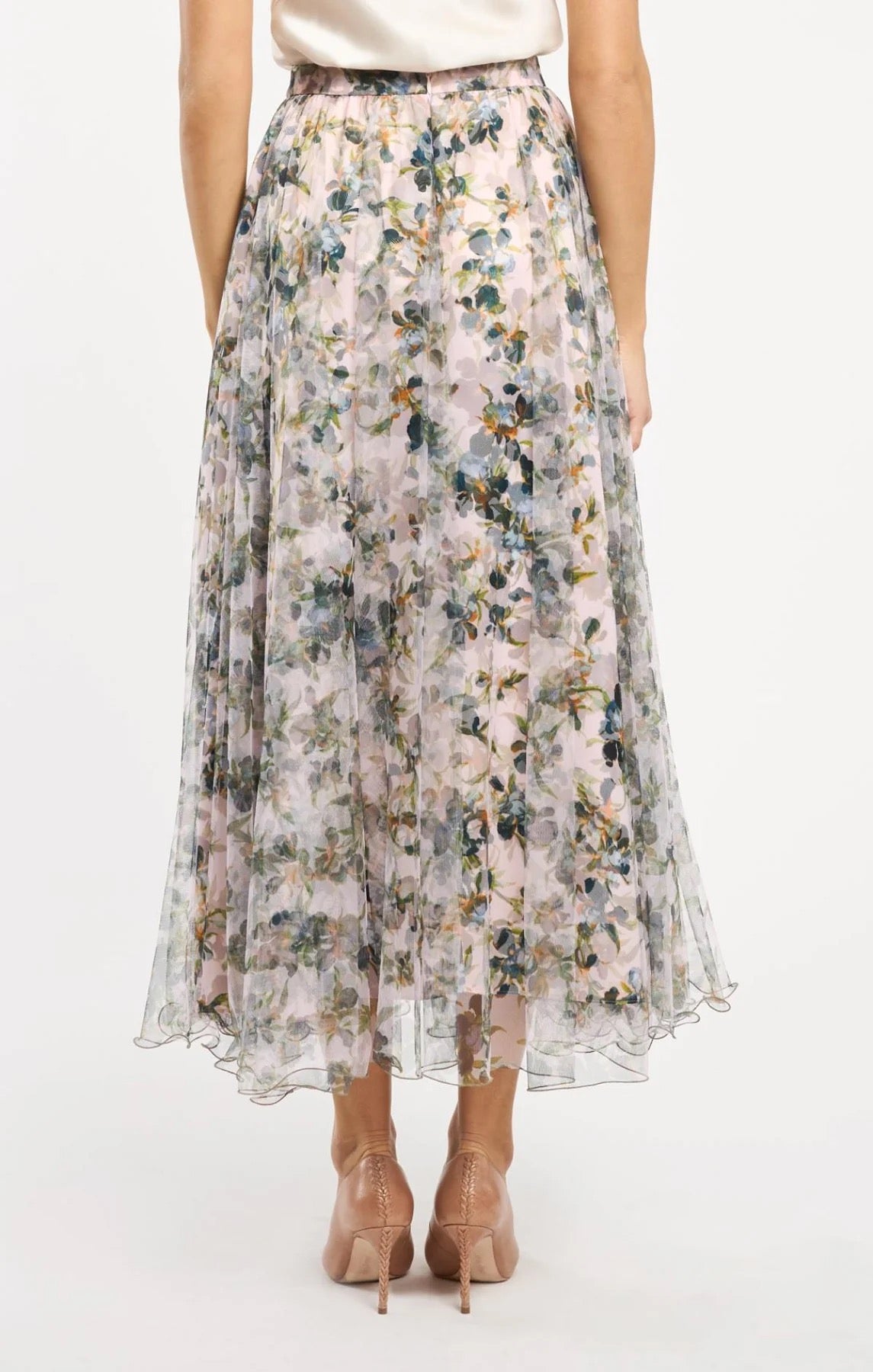 Cinq a Sept - Women - Rosy Cloud Multi  Trailing Iris Sofia Skirt