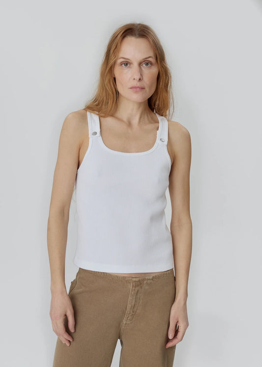 Still Here - Women - Milk & Pink Snap Tank