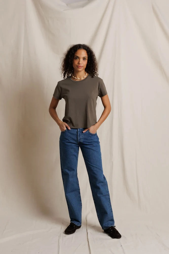 Perfect White Tee - Women - Harley Cotton Boxy Crewneck Tee