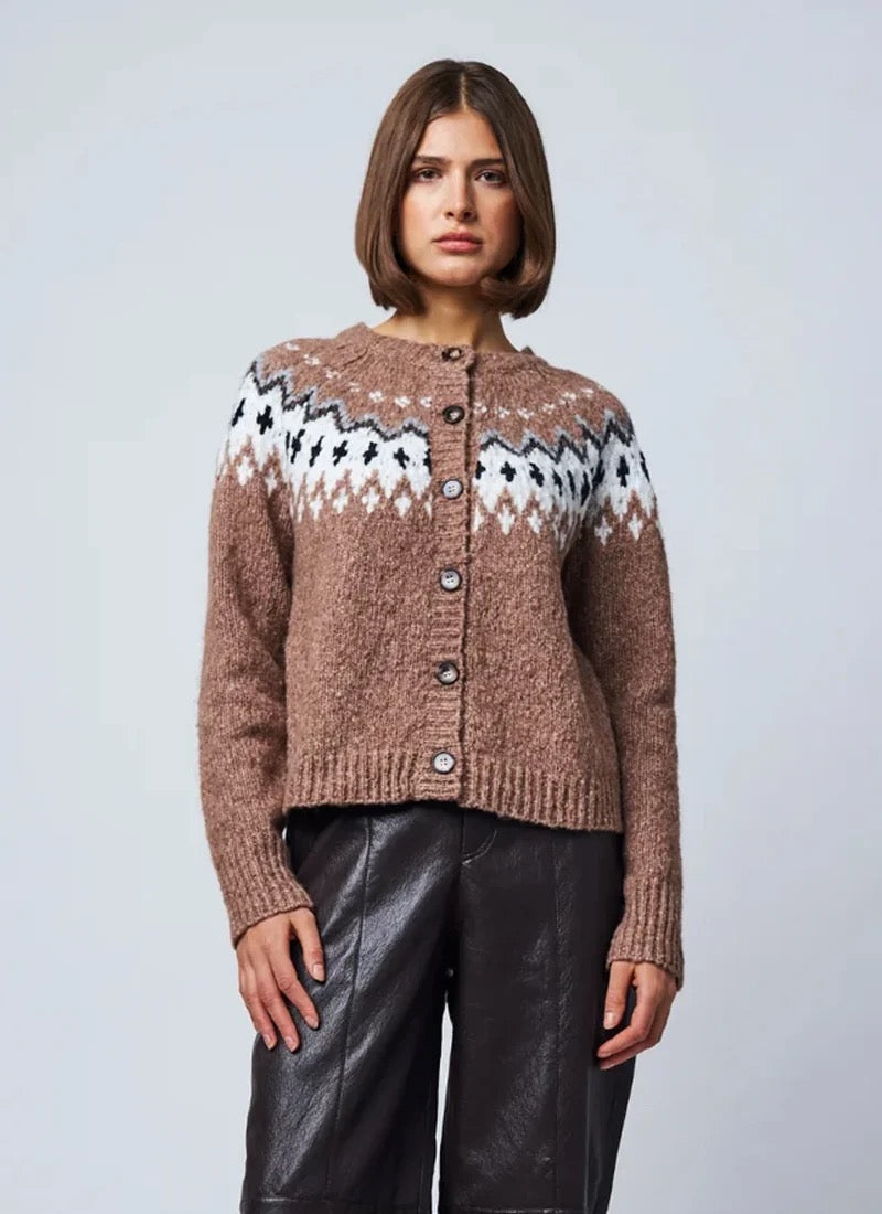 Line - Women - Smokey Ulla Fairisle Cardigan