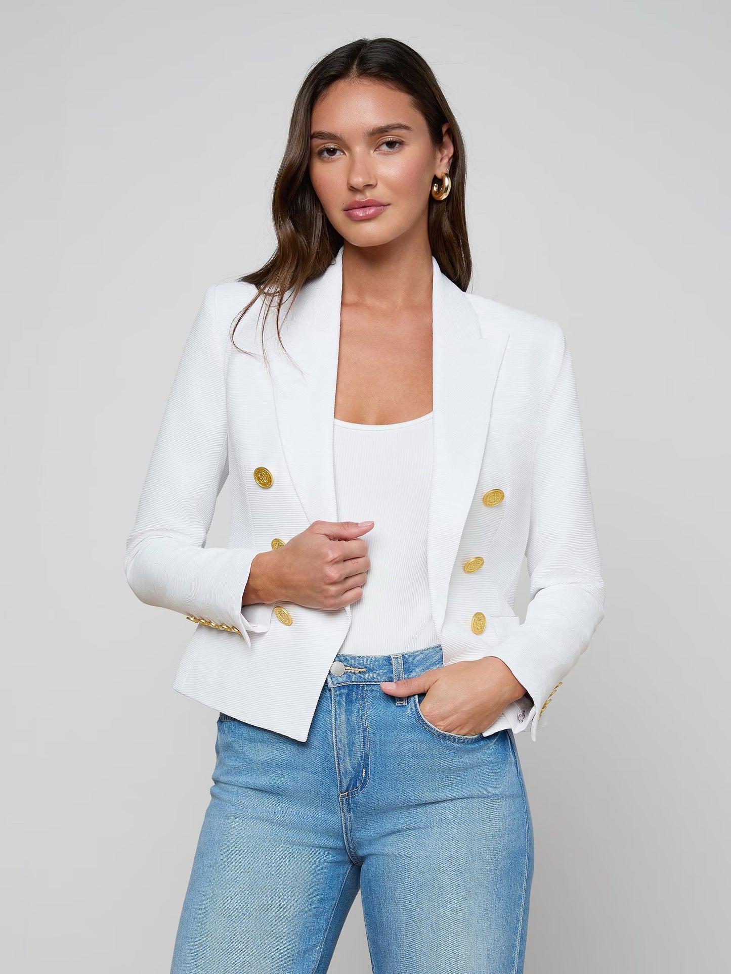 L'AGENCE - Women - White Brooke Blazer