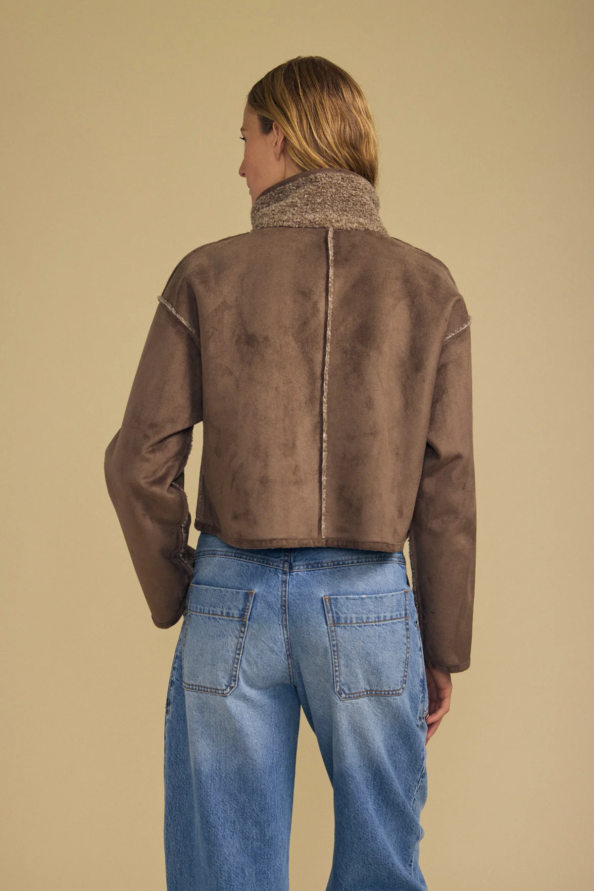 Velvet Graham & Spencer - Women Faded Coco Esme Faux Sherpa Reversible Jacket