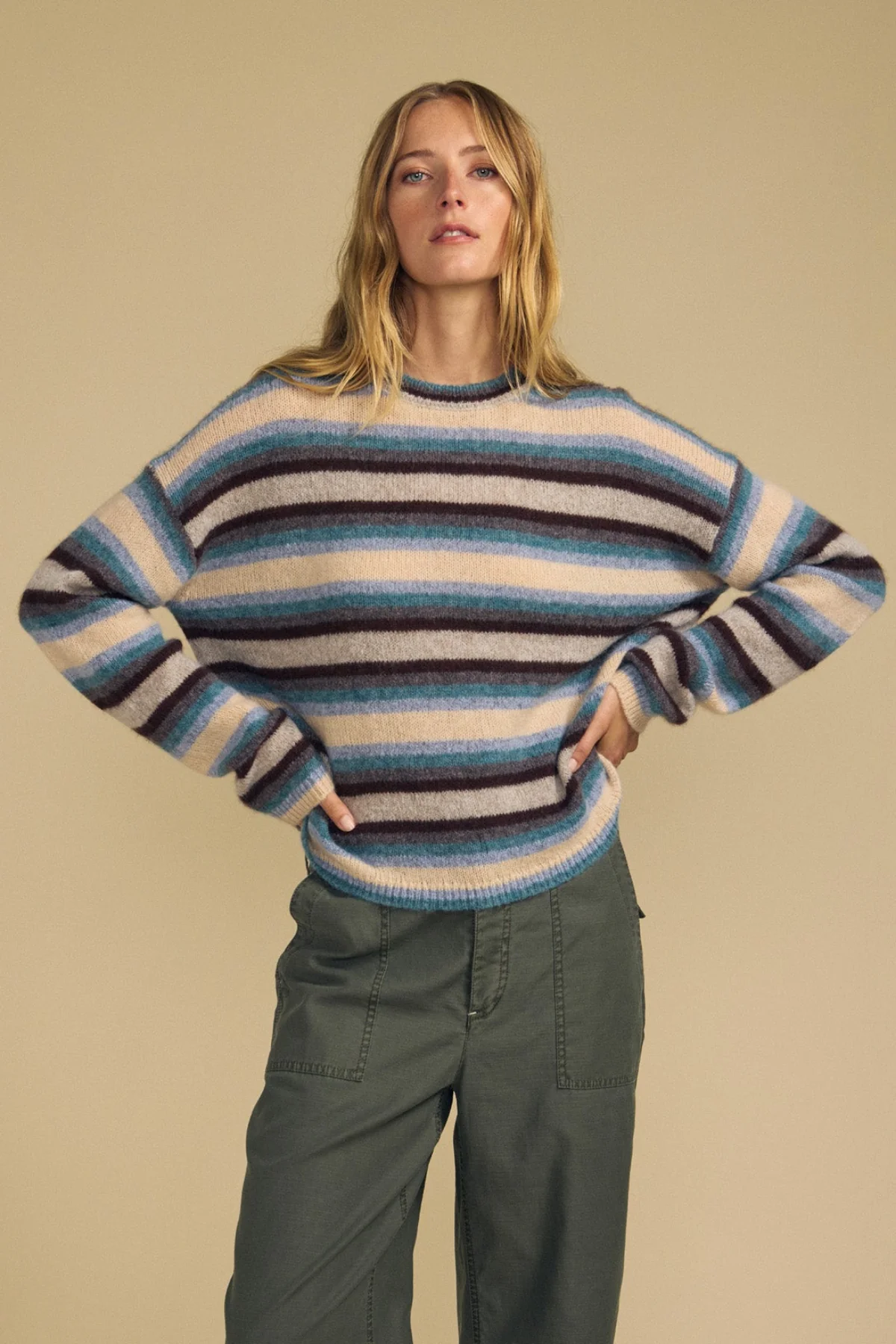 Velvet By Spencer & Graham - Women -Mae Stripe Crew Sweater