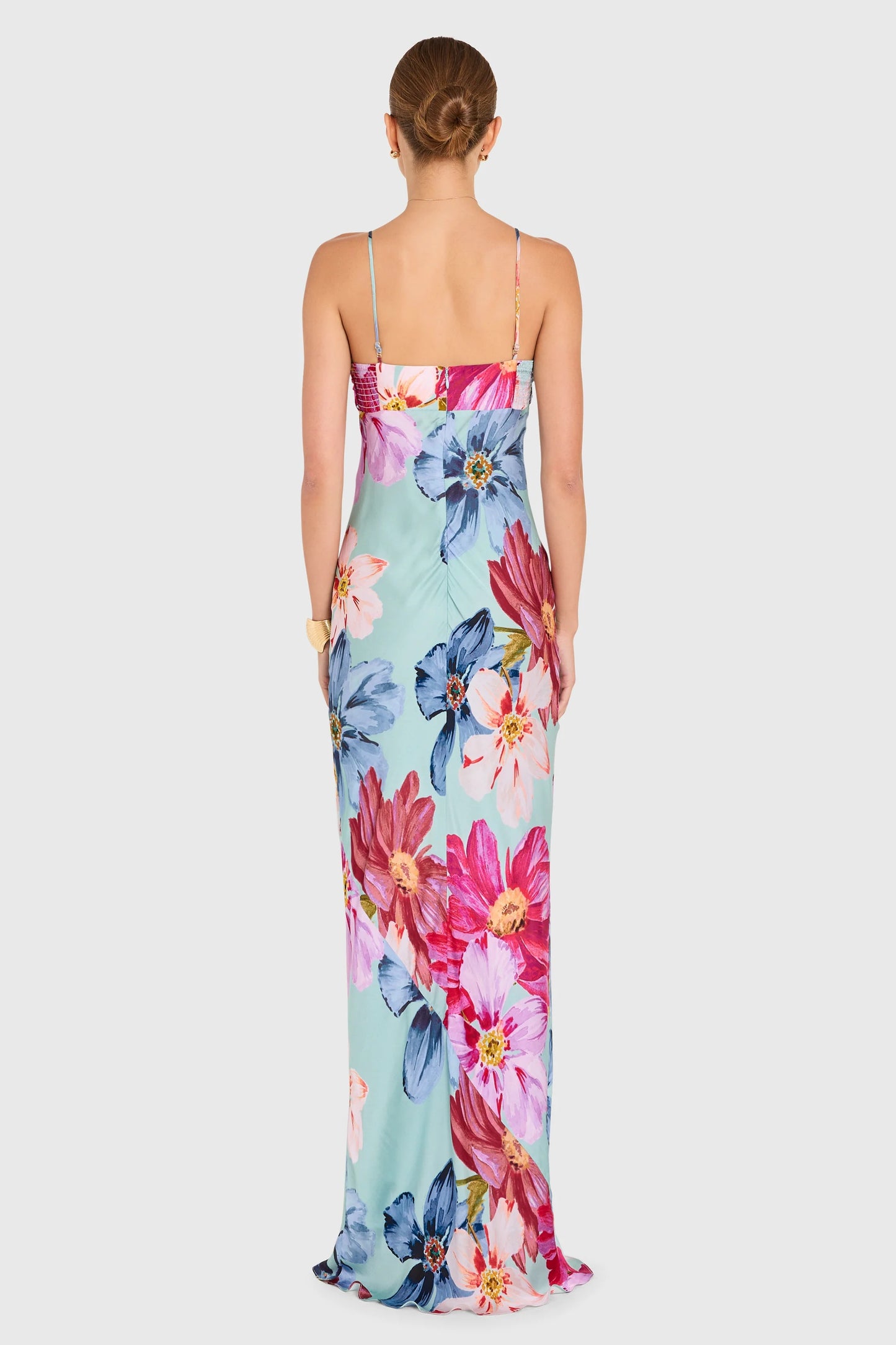 Amanda Uprichard - Women - Blue Multi  Ira Daphne Floral Maxi Dress
