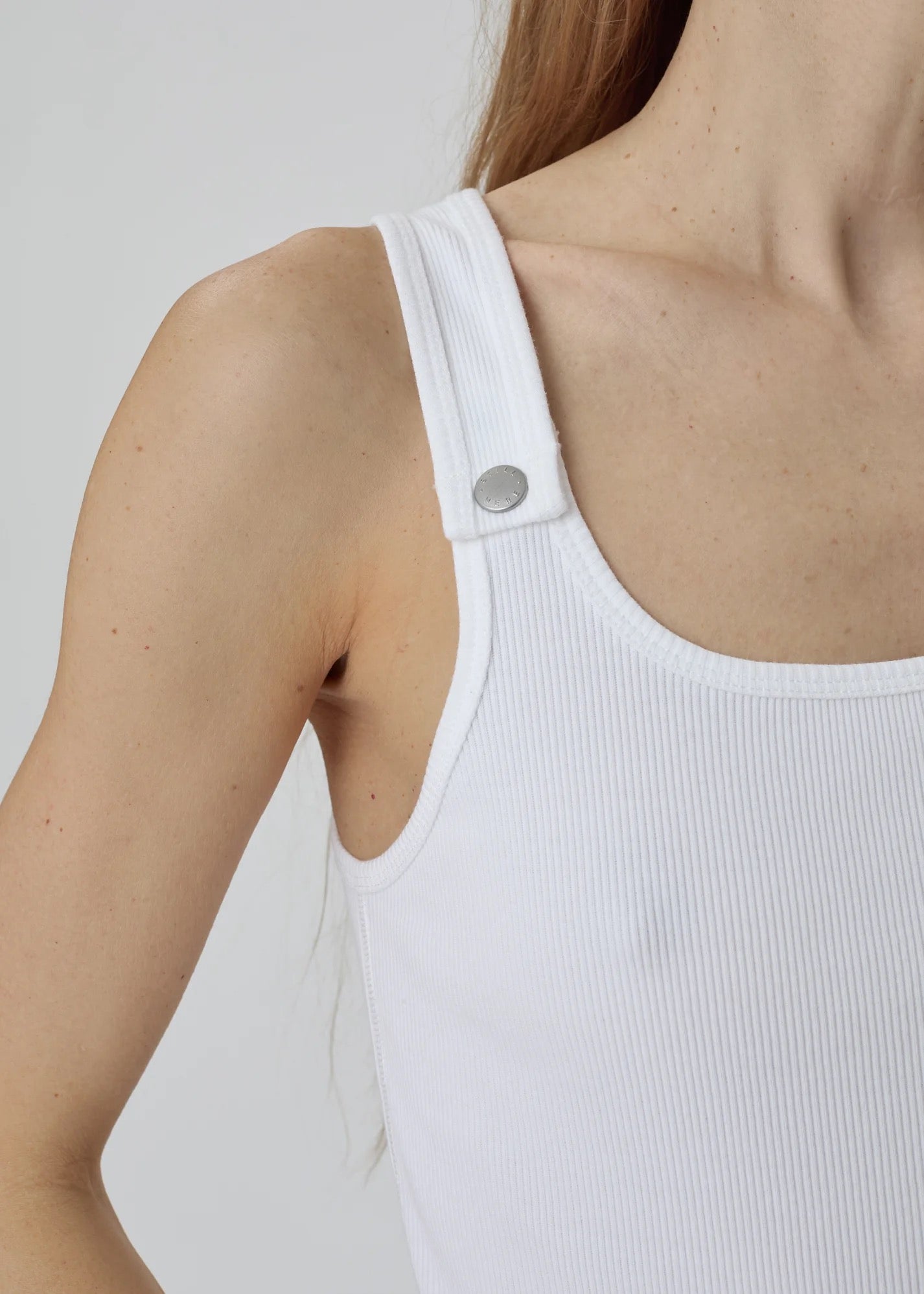 Still Here - Women - Milk & Pink Snap Tank