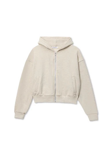 Perfect White Tee - Women - Sugar Sean French Terry Zip-Up Hoodie