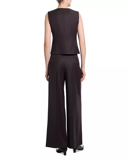 Theory - Women - Cacao Sleek Wool Wrap Vest