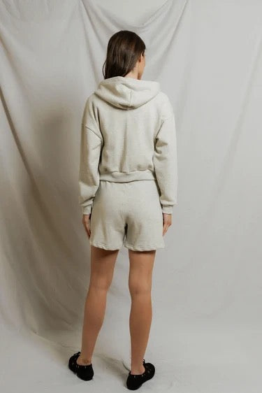 Perfect White Tee - Women - Sugar Sean French Terry Zip-Up Hoodie