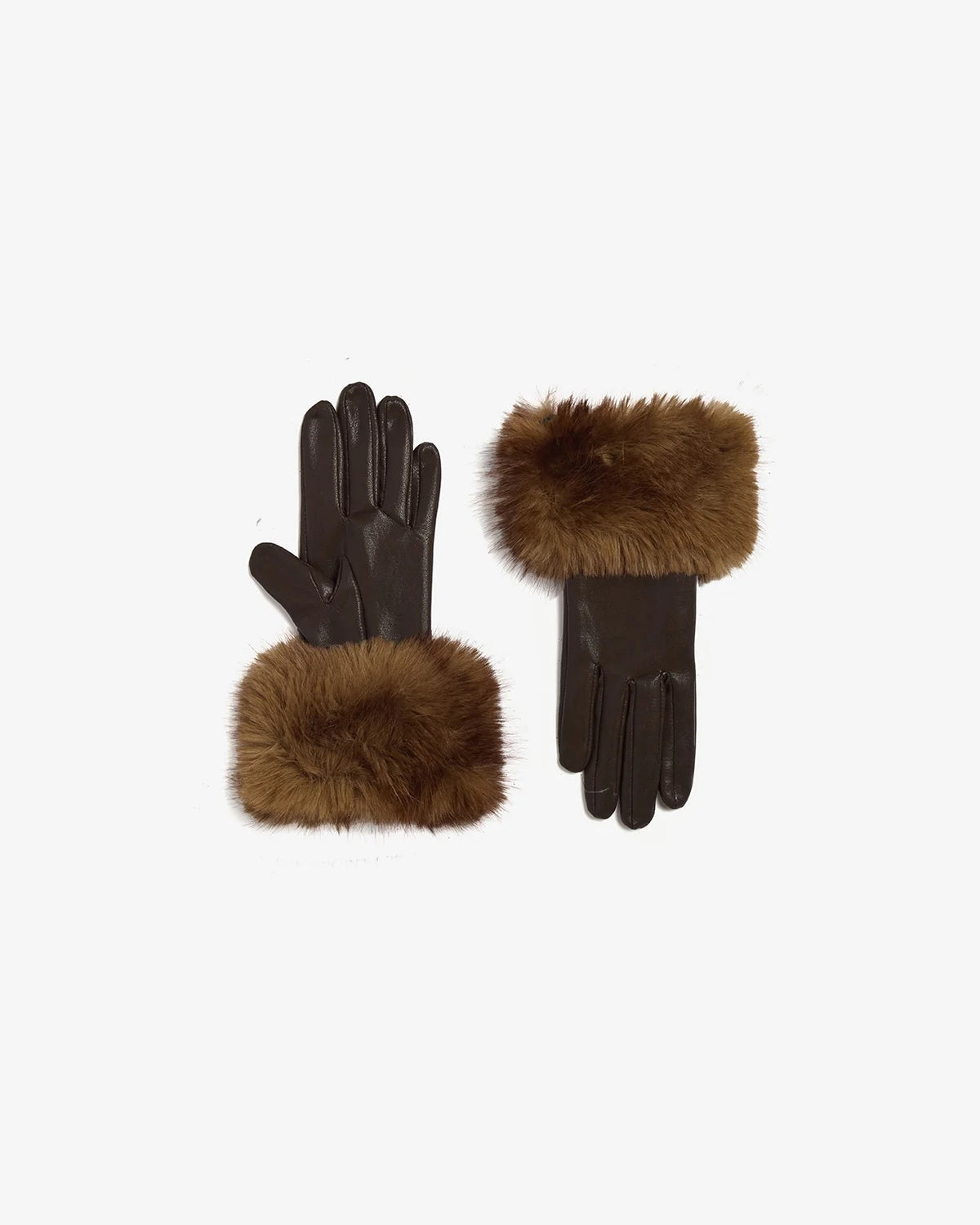 Apparis - Women -  Brown/Mink Betty Mink Gloves