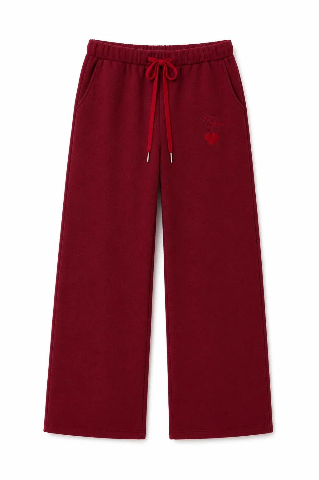 Theme - Tween - Merlot Cami French Terry Wide Leg Jogger