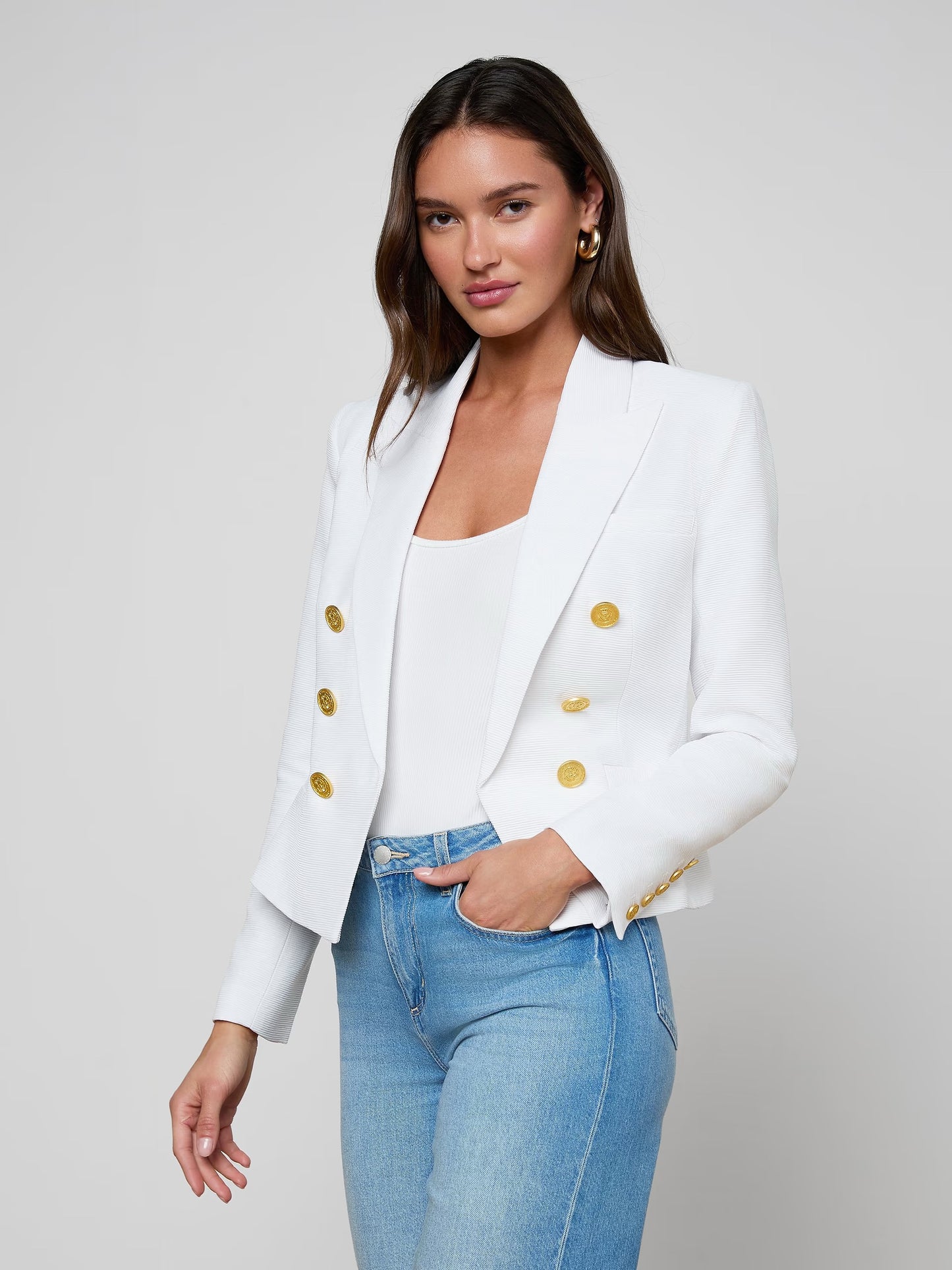 L'AGENCE - Women - White Brooke Blazer