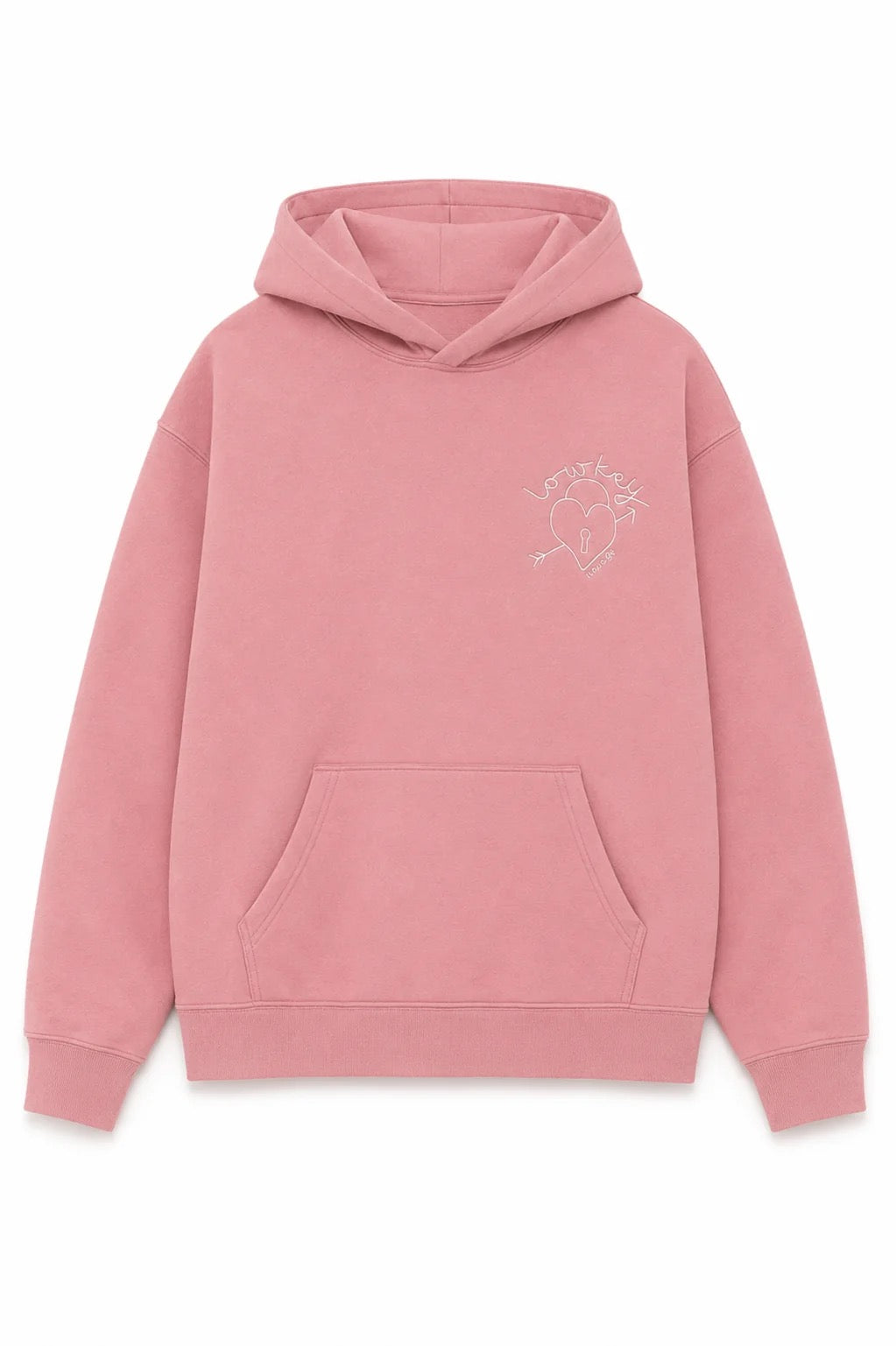 Theme - Tween - Rose Pink Lea  French Terry Oversized Hoodie - Low Key