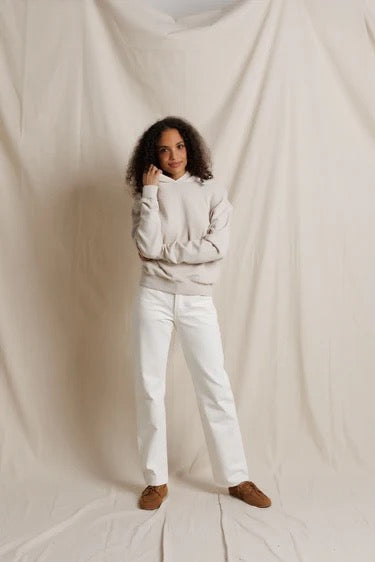 Perfect White Tee - Women - Whitecap Grey Heart Fleece Pullover Hoodie