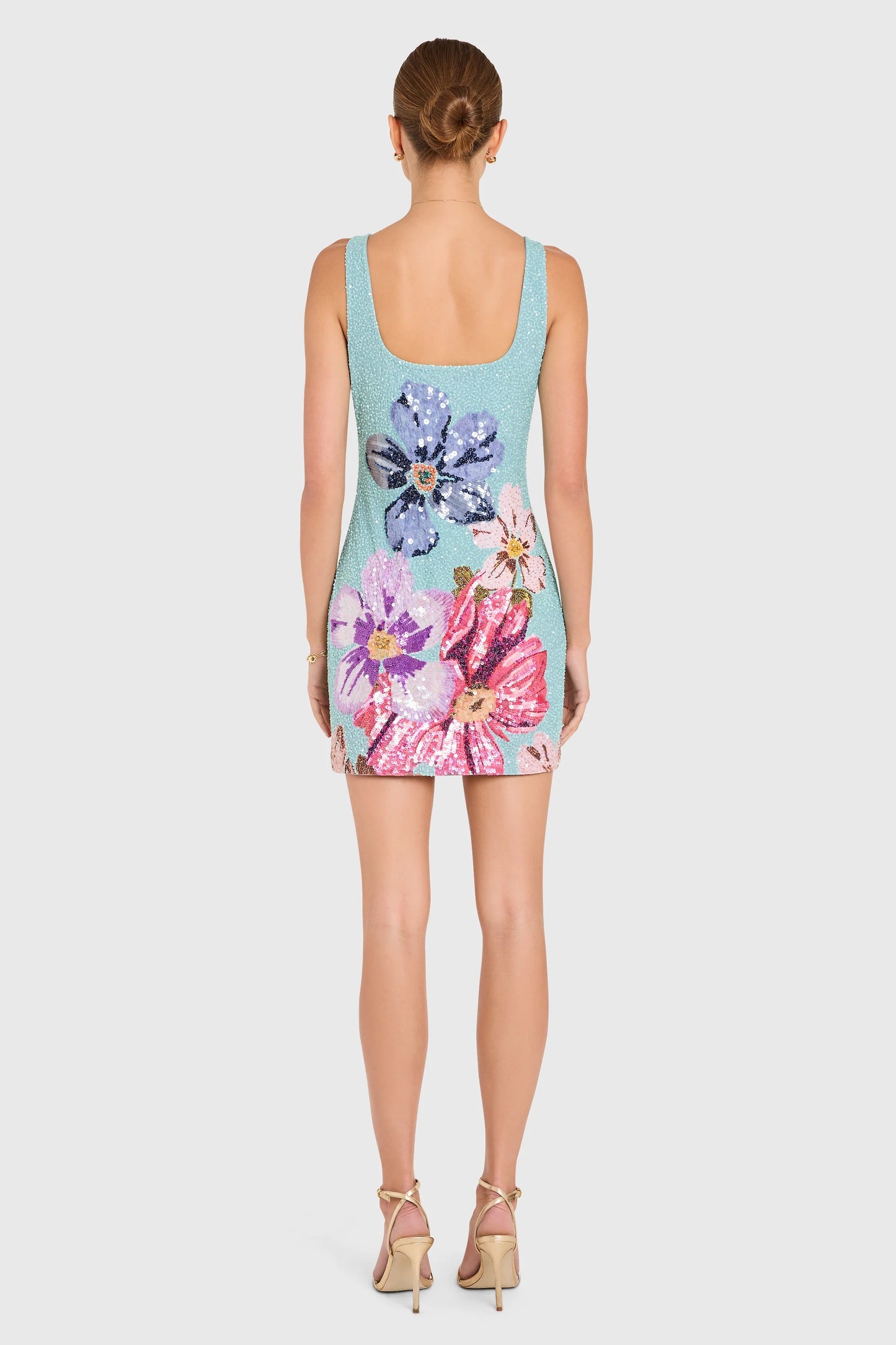 Amanda Uprichard - Women - Blue Multi Augustine Dress In Daphne Floral