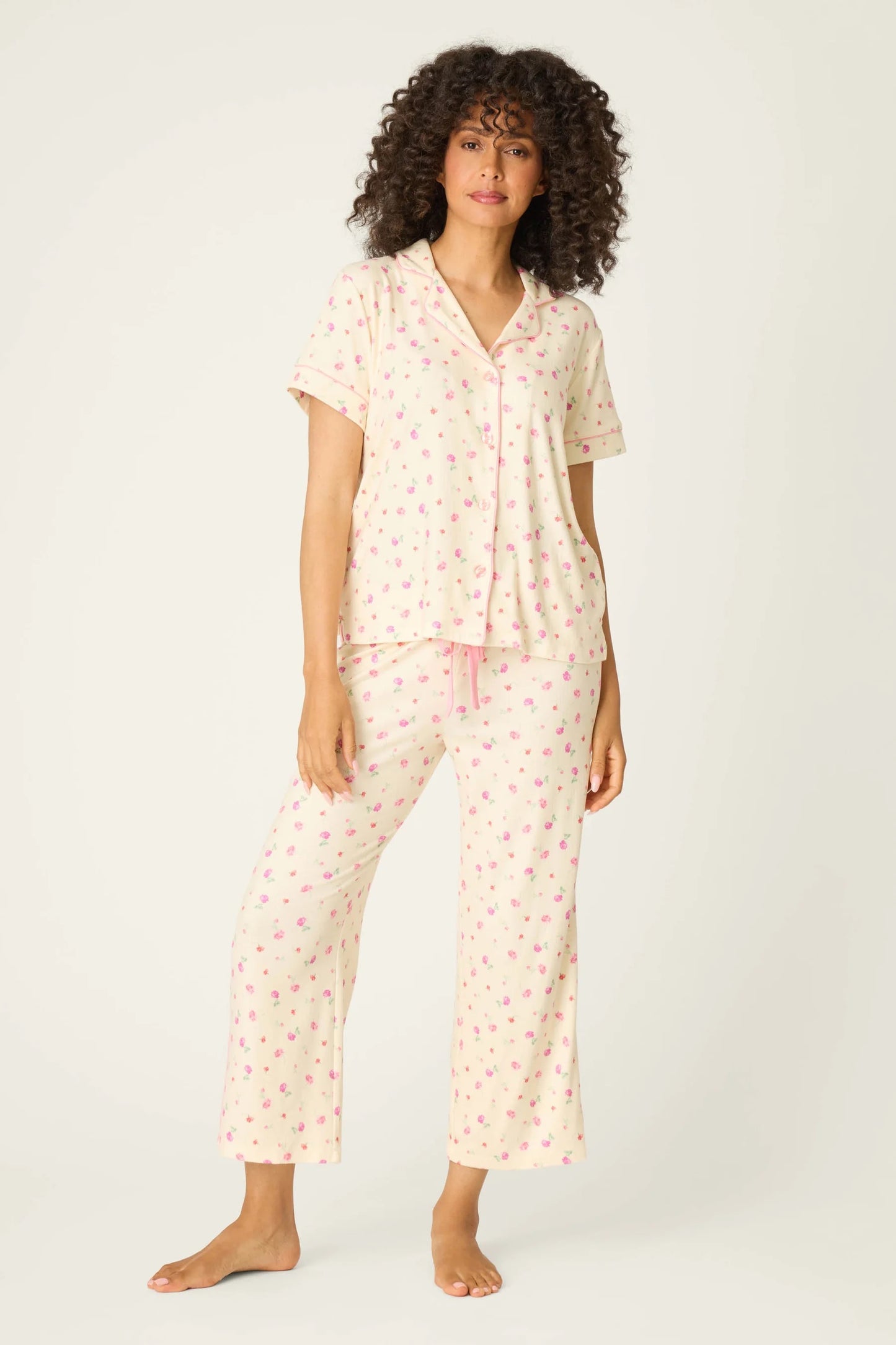 P.J. Salvage - Women - Butter For the Mamas Blooms Cropped 3-Piece PJ Set