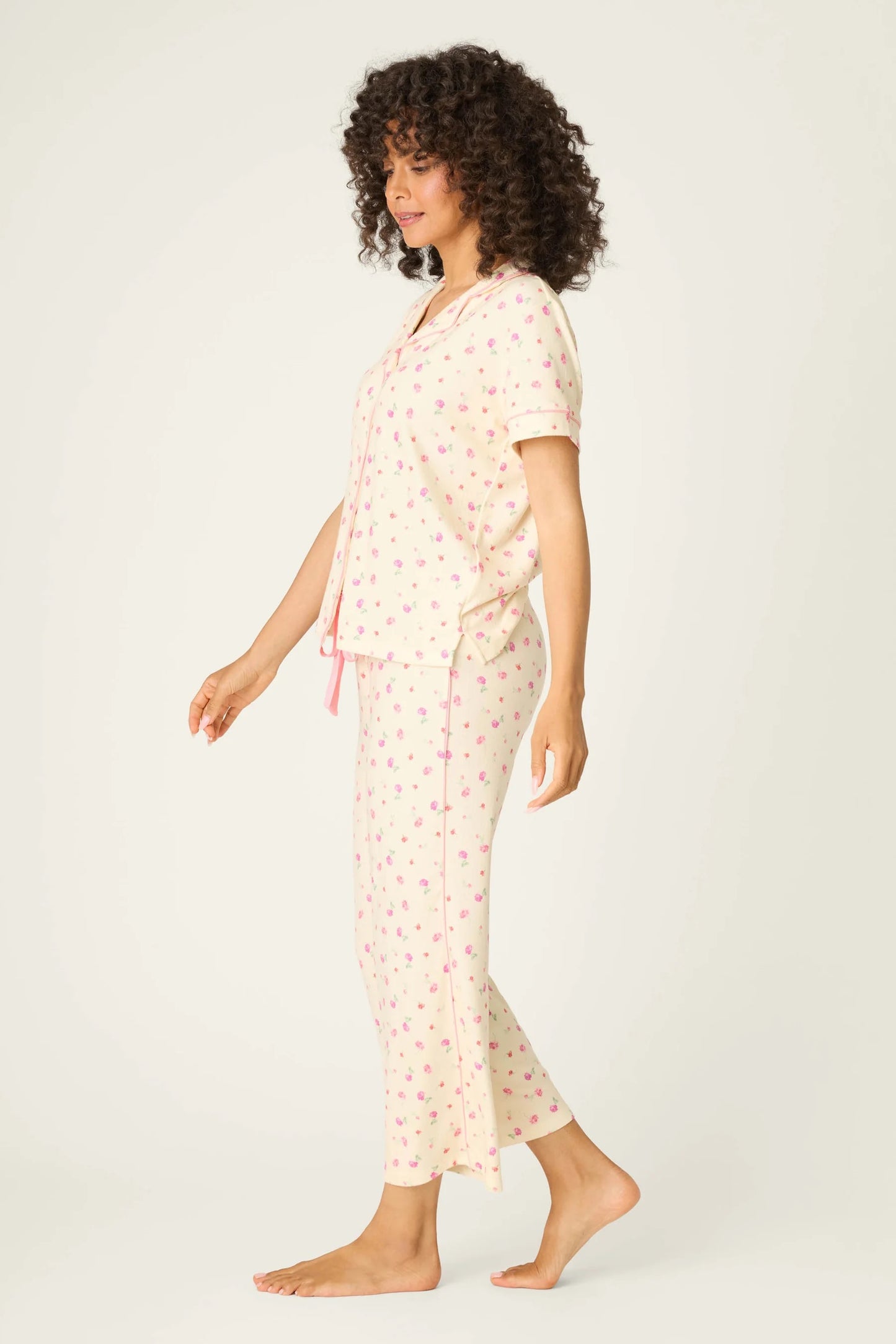 P.J. Salvage - Women - Butter For the Mamas Blooms Cropped 3-Piece PJ Set
