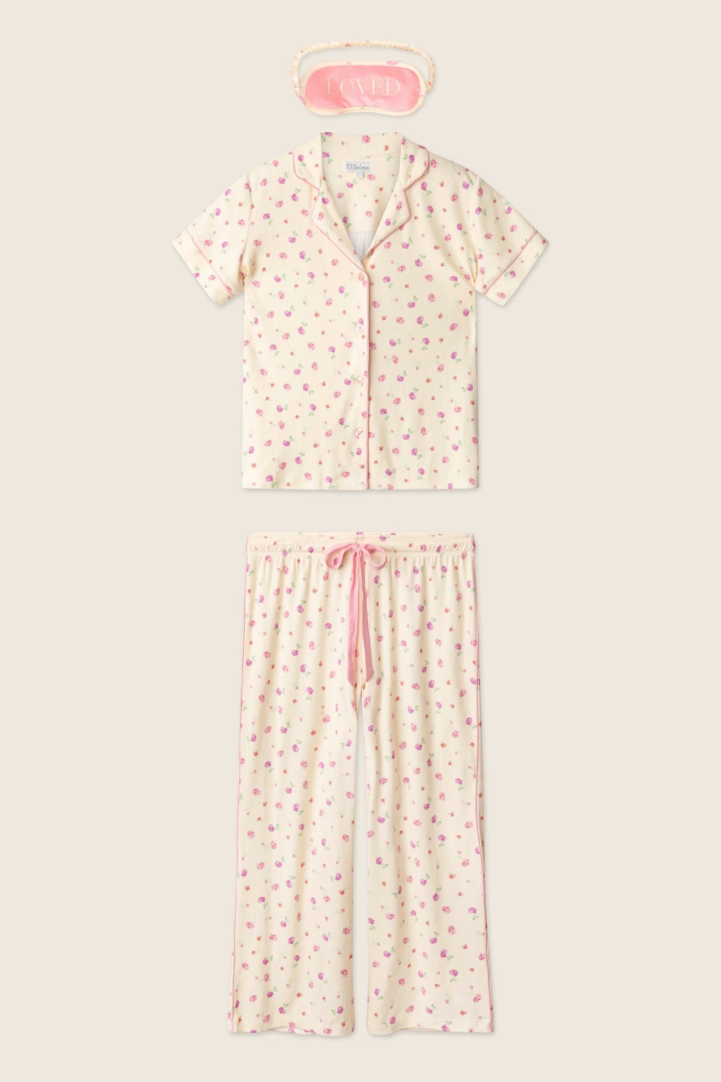 P.J. Salvage - Women - Butter For the Mamas Blooms Cropped 3-Piece PJ Set