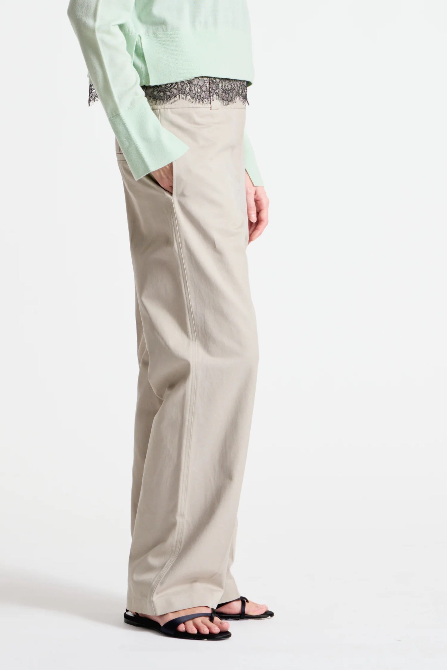Saint Art - Women - Mint  Elodie Layered Crewneck