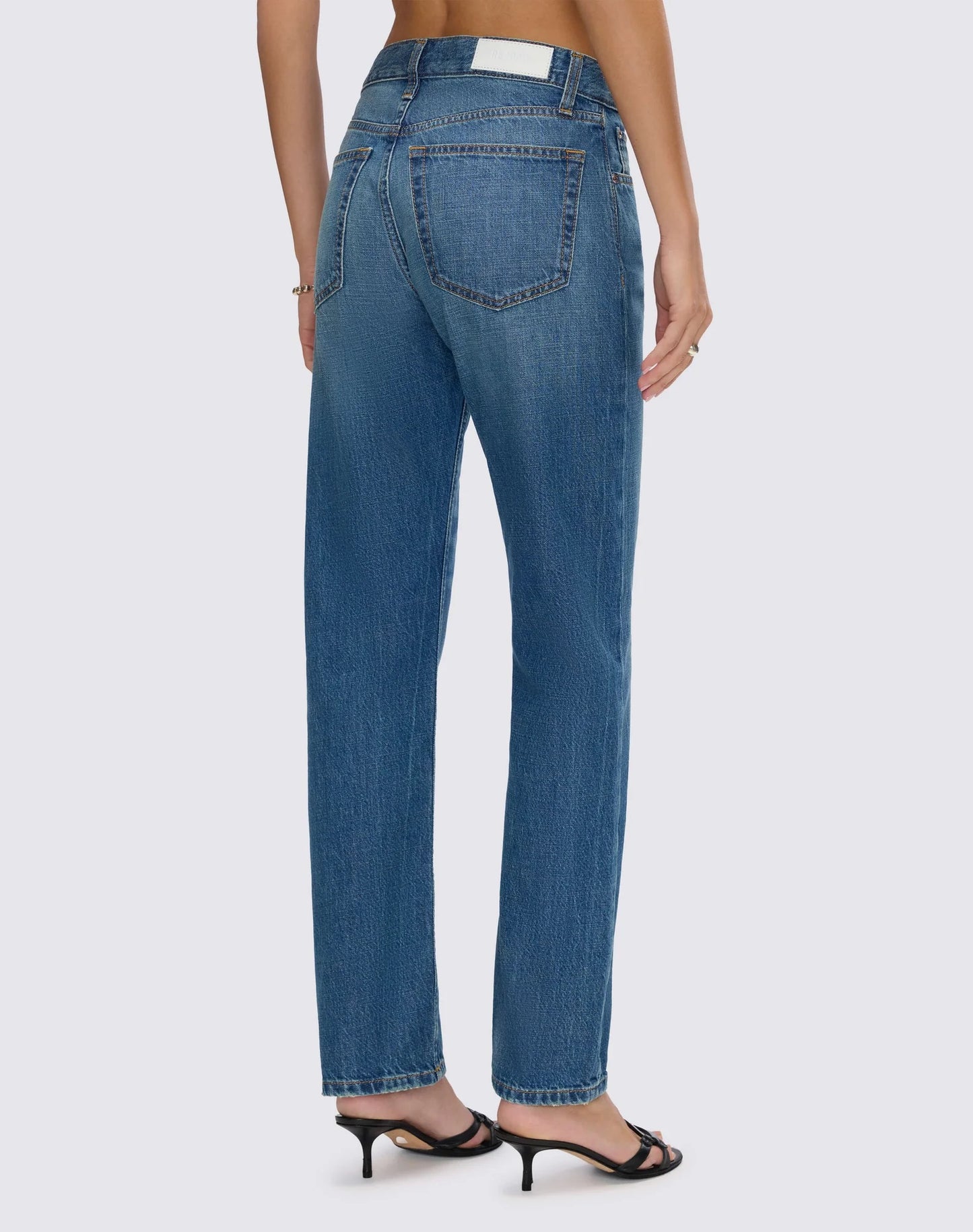 RE/DONE - Women - Mendocino Indigo Mid Rise Blonde Crop Jean