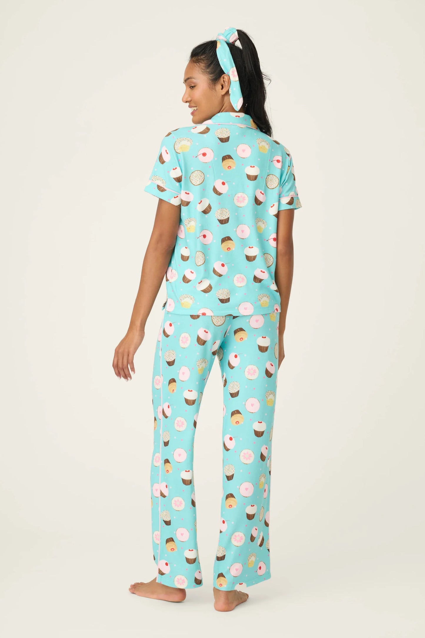 P.J Salvage - Women - Sweet Life Cupcake Print 3-Piece PJ Set