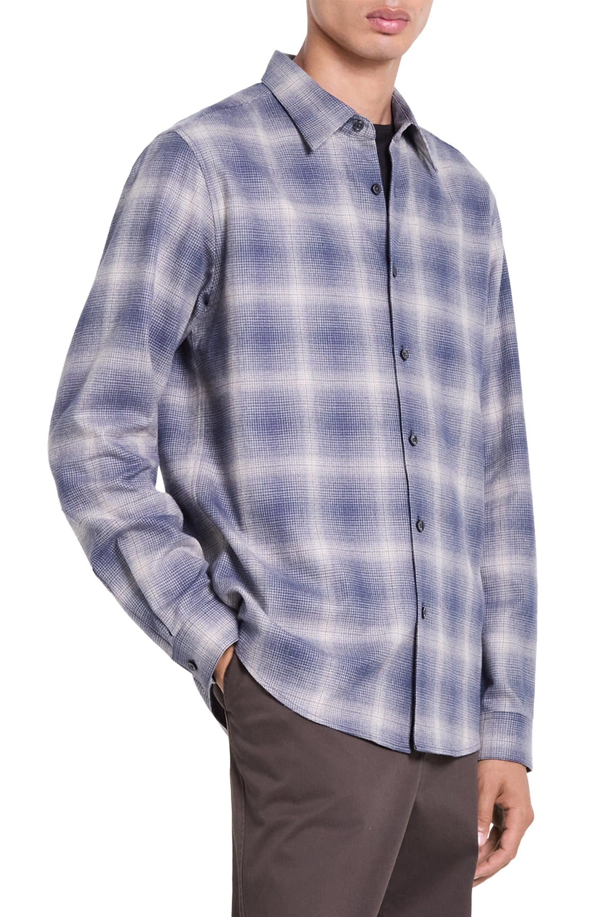 Theory - Men - Inkling Multi Irving Faded Plaid Shirt