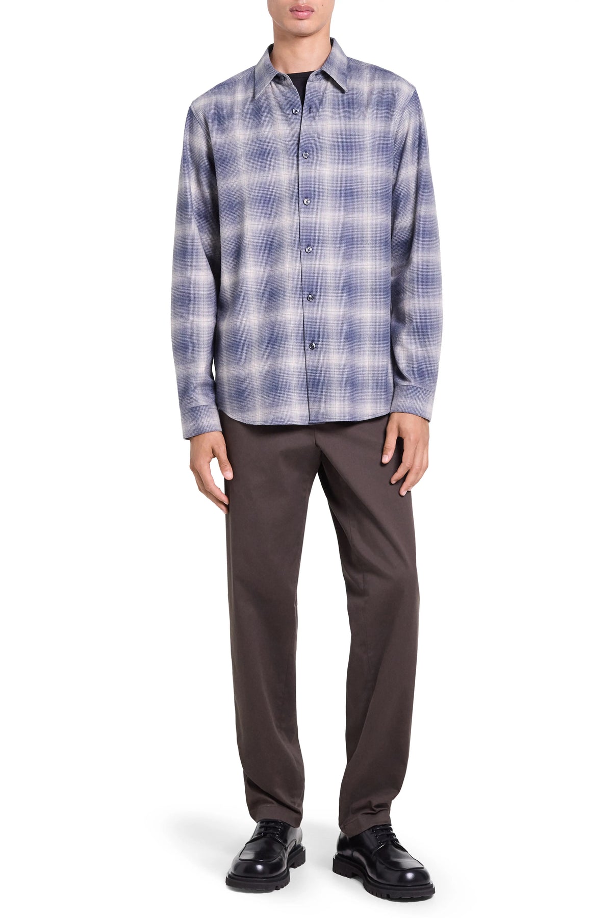 Theory - Men - Inkling Multi Irving Faded Plaid Shirt