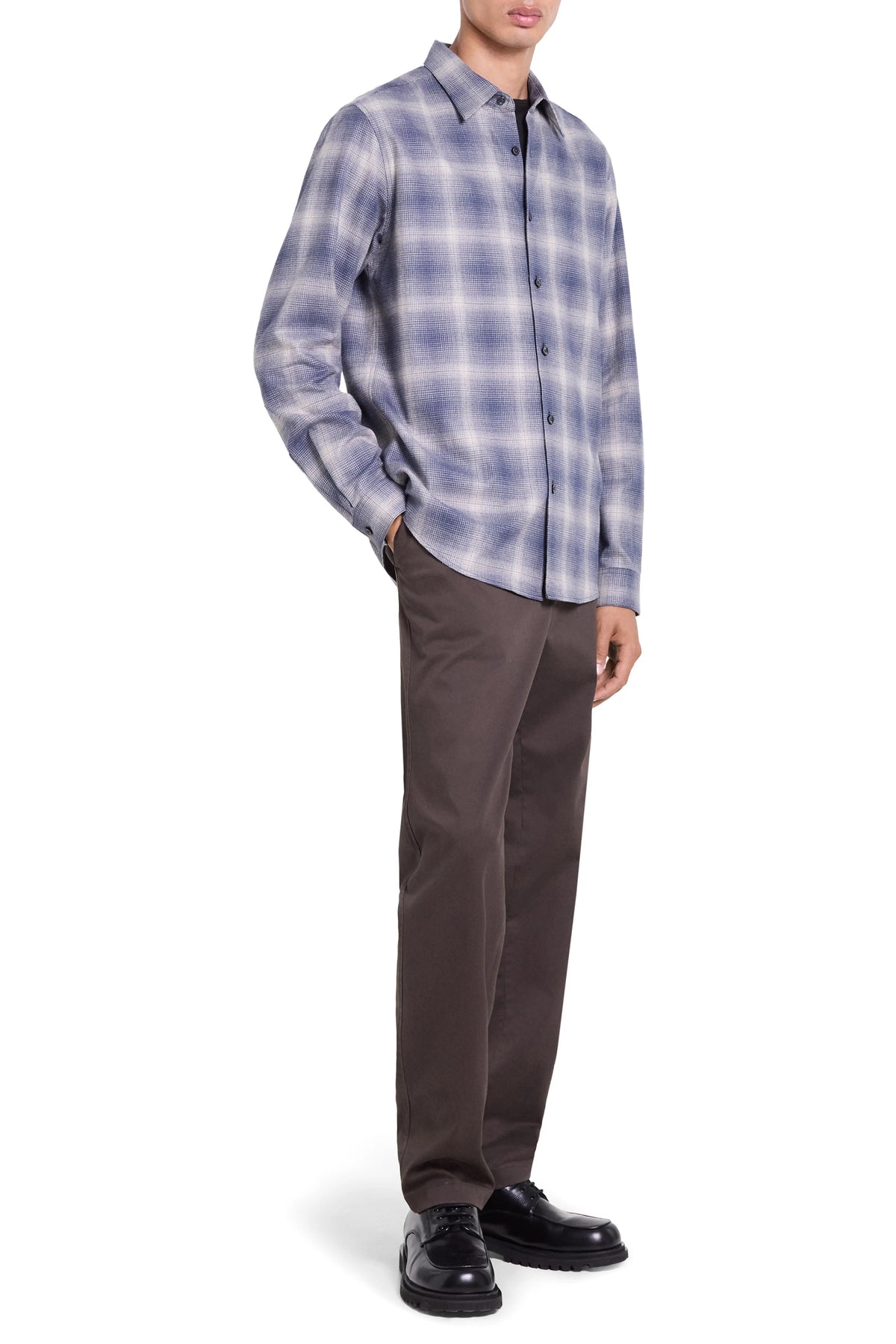 Theory - Men - Inkling Multi Irving Faded Plaid Shirt