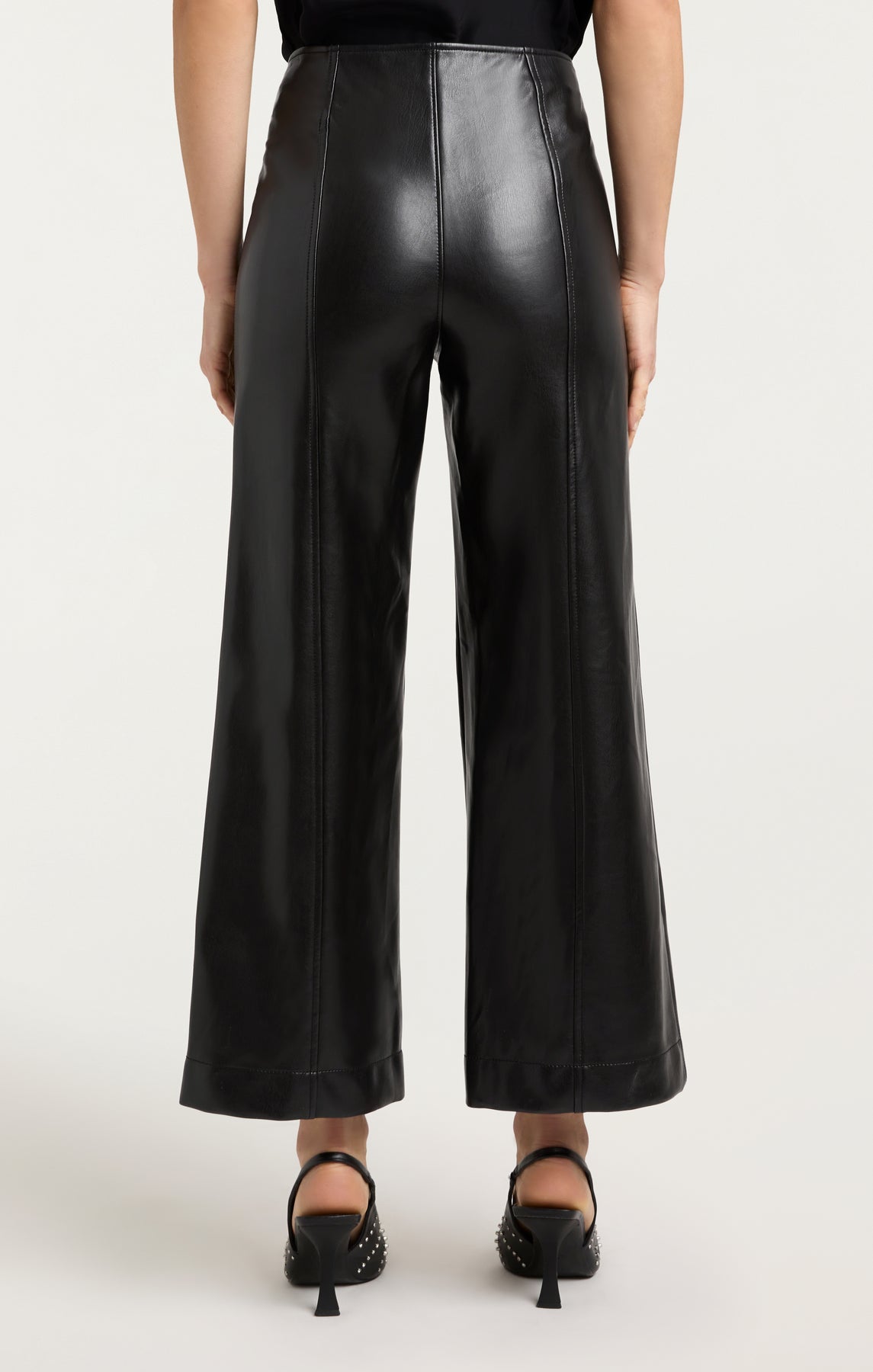 Cinq A Sept - Women - Black Vegan Leather Azure Pant