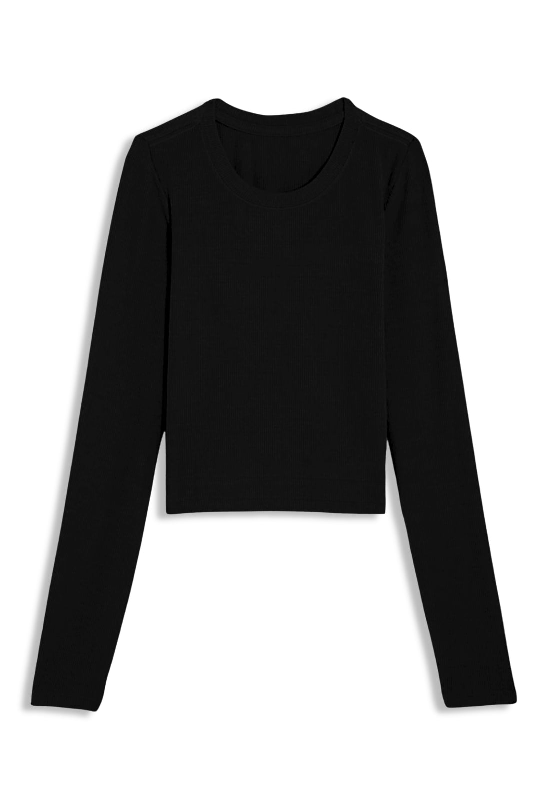 KatieJ NYC - Women - Black Livi Long Sleeve Ribbed Tee