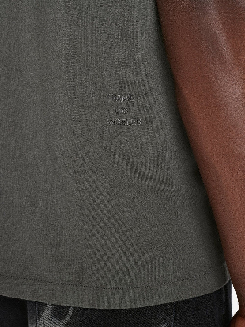 Frame - Men - Charcoal Grey Logo Tee