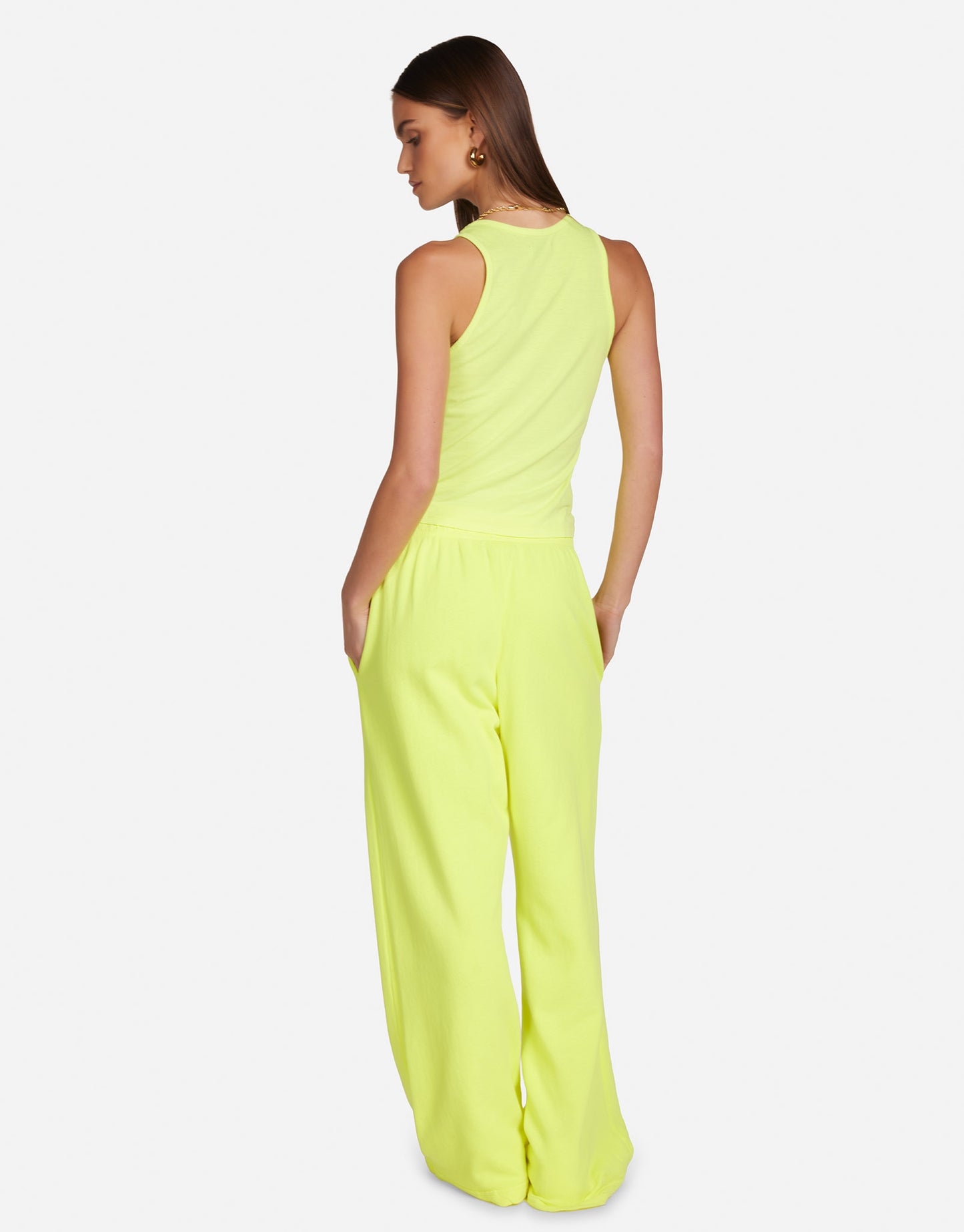 Michael Lauren - Women - Vivid Yellow Mabel Wide Leg Pant