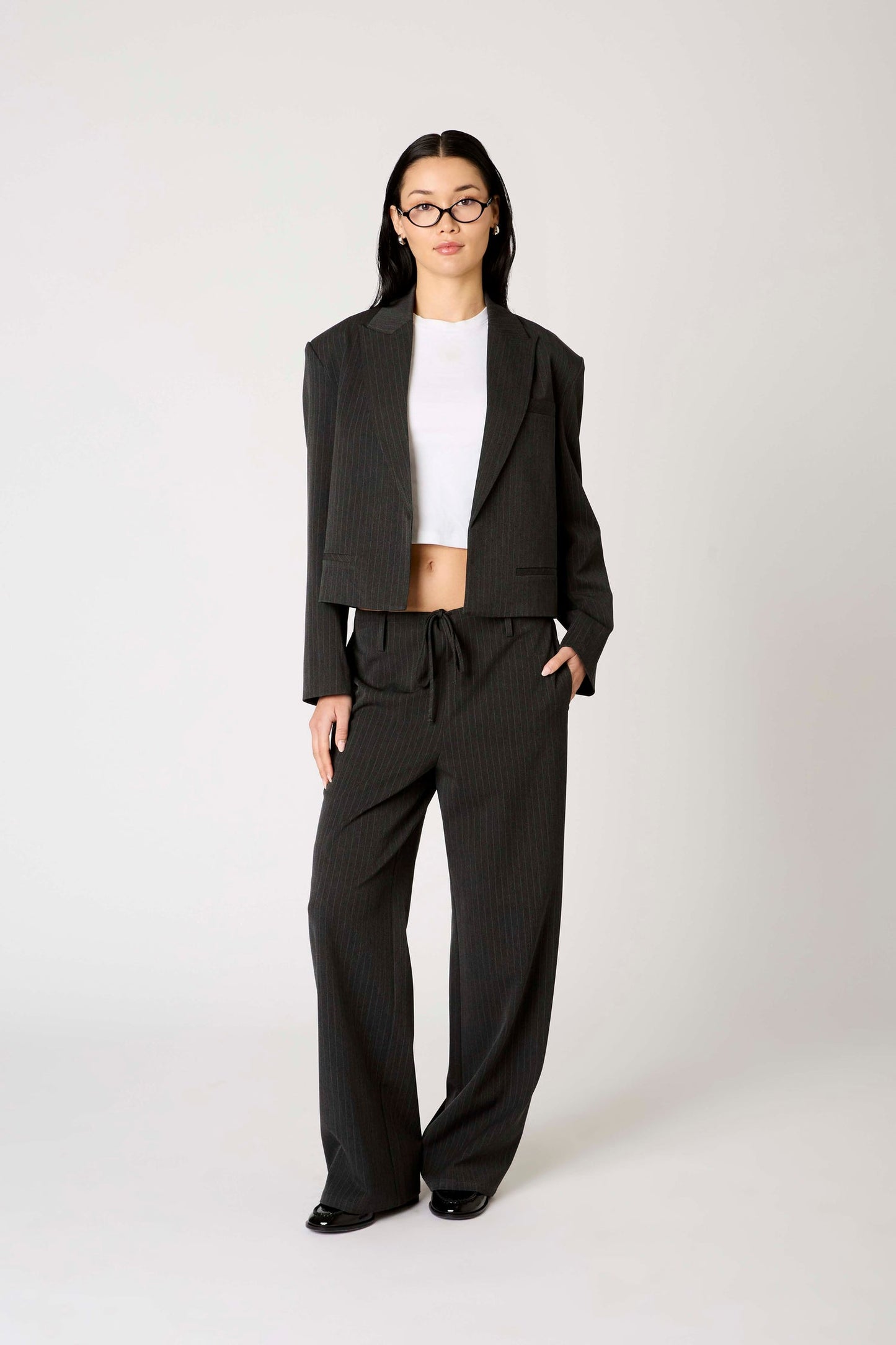 Nia The Brand - Women - Charcoal Nerys Blazer