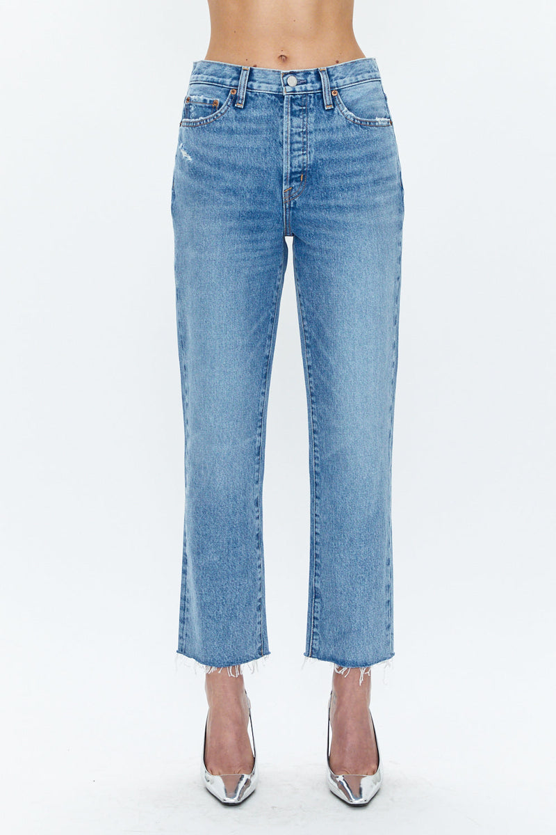 Pistola Denim - Women - Brooks Vintage Charlie High Rise Classic Straight Ankle