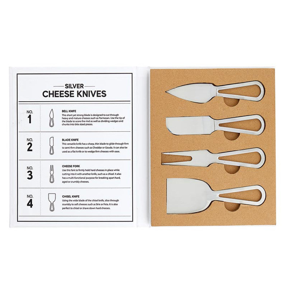 Guys N Gals - Silver Cheese Knives Book Box
