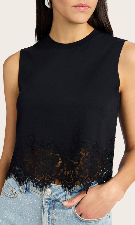 Generation Love - Women - Black Palani Lace Combo Top