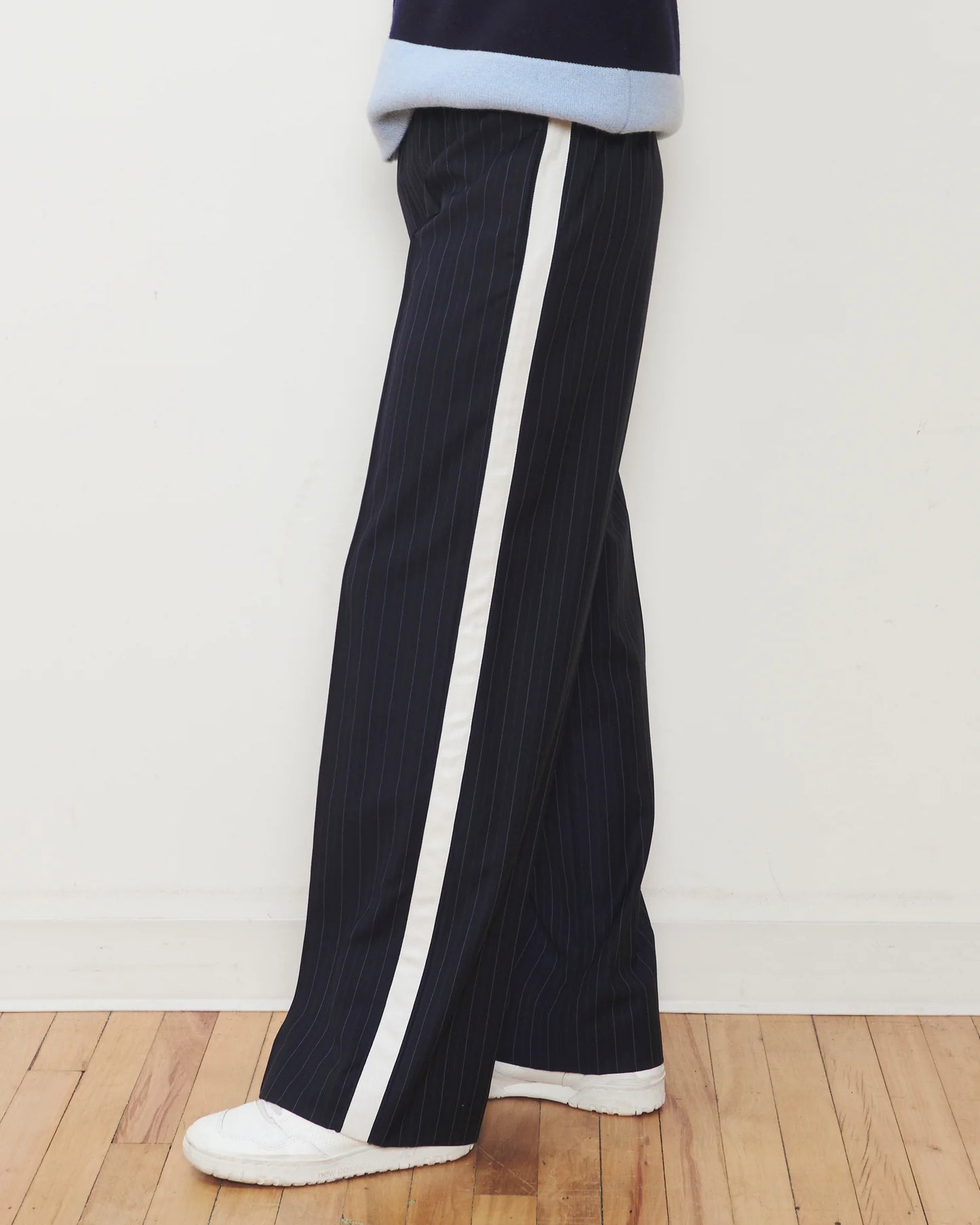 WE-AR4  - Women - Midnight Pinstripe Chaplin Trouser